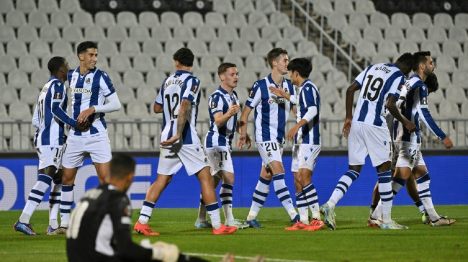 Real Sociedad vence Maccabi Tel Aviv (2-1) em seu 1&ordm; triunfo na Liga Europa