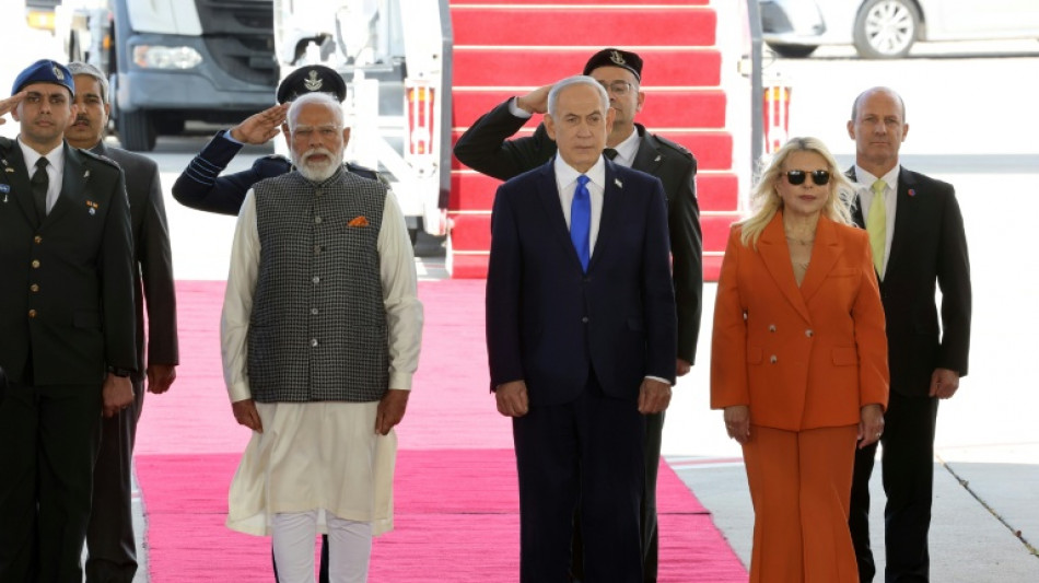 En visite &agrave; J&eacute;rusalem, Modi se dit "fermement" au c&ocirc;t&eacute; d'Isra&euml;l