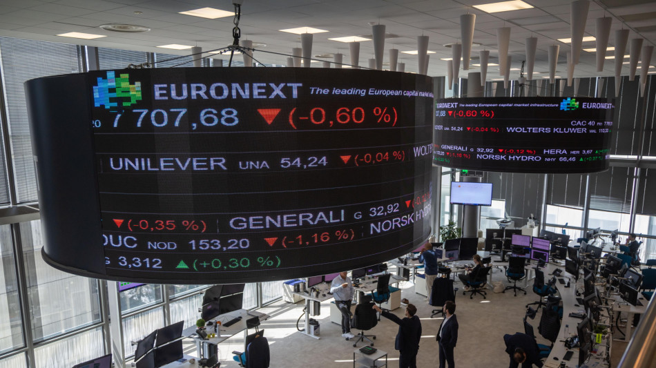 Borsa: l'Europa apre in calo e guarda a trattative Usa-Iran
