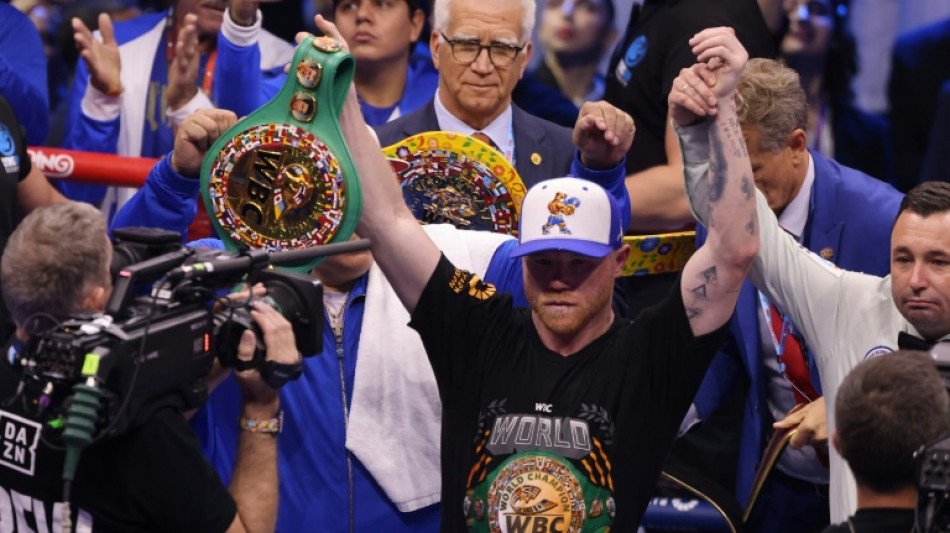 Canelo Alvarez unifes super middleweight titles on Saudi Arabia debut