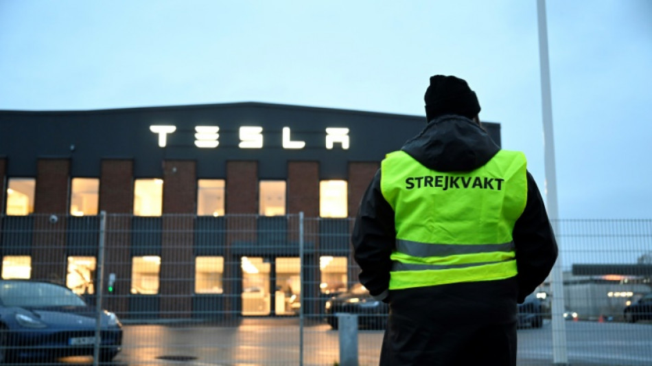 Su&egrave;de: les travailleurs de Tesla en gr&egrave;ve