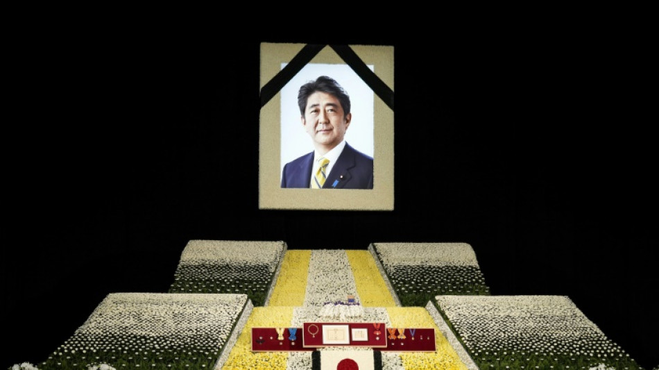 Staatsbegr&auml;bnis f&uuml;r Japans ermordeten Ex-Regierungschef Abe in Tokio