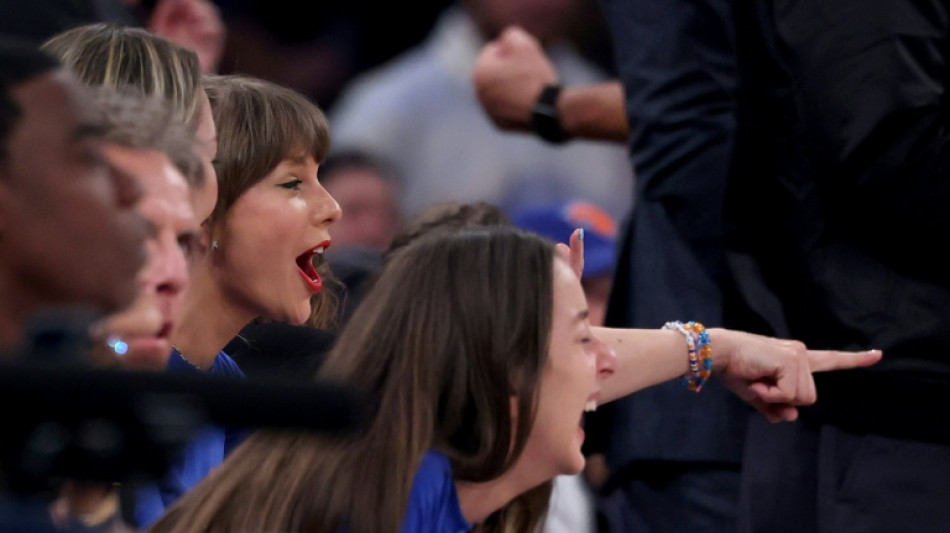 Singer Taylor Swift courtside as Knicks duel Spurs in NBA Finals