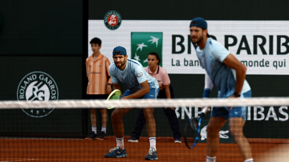 Roland Garros: Bolelli-Vavassori fuori agli ottavi nel doppio