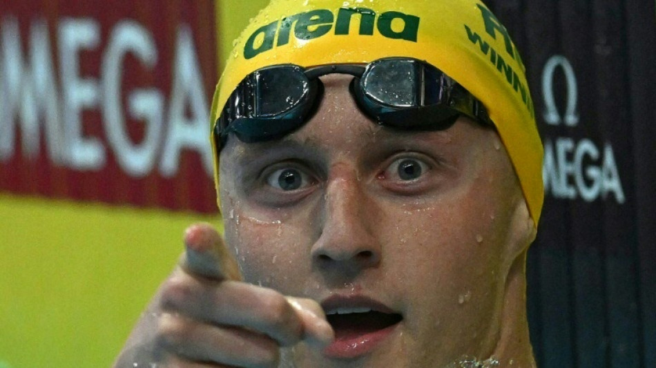 Australia's Winnington powers to men's 400m freestyle gold at worlds
