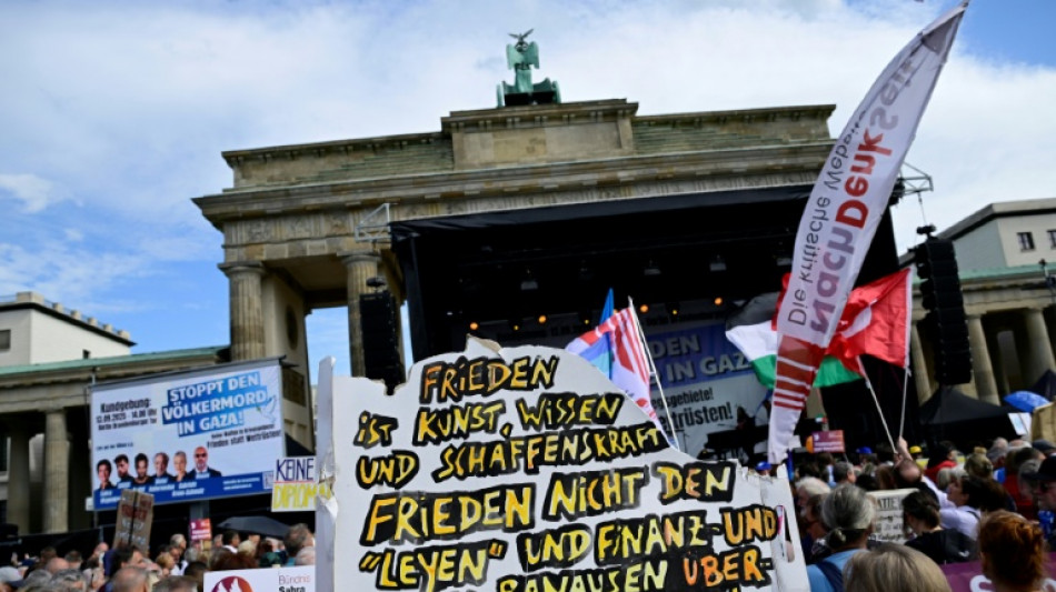 Gaza-Friedensdemo in Berlin begonnen - Start mit 8000 Teilnehmenden