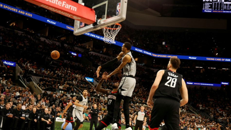 Wemby shines as Spurs thrash Rockets, Lakers down Knicks