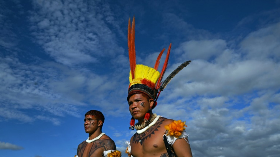 Des milliers d'indig&egrave;nes d&eacute;fendent leur droit &agrave; la terre &agrave; Brasilia