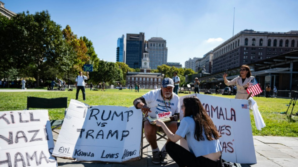 "C'est un symbole", &agrave; Philadelphie les habitants enthousiastes &agrave; quelques heures du d&eacute;bat