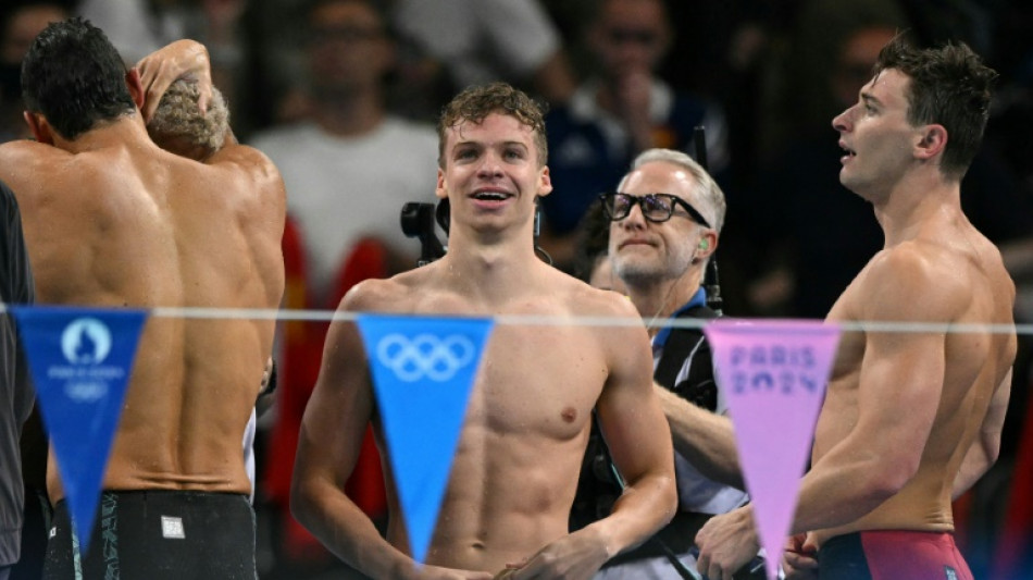 JO: les Bleus en bronze du 4x100 m quatre nages remport&eacute; par les Chinois