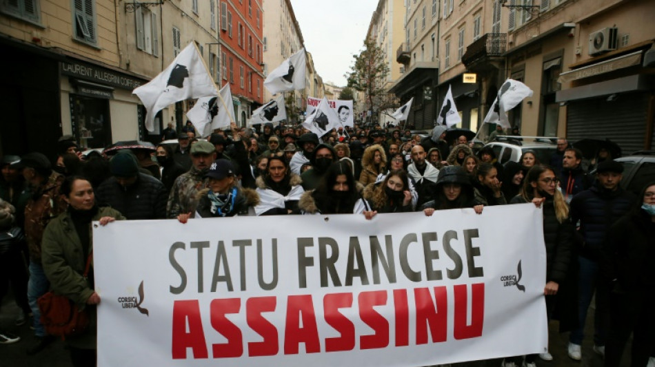 Col&egrave;re et heurts &agrave; la manifestation en soutien d'Yvan Colonna &agrave; Bastia