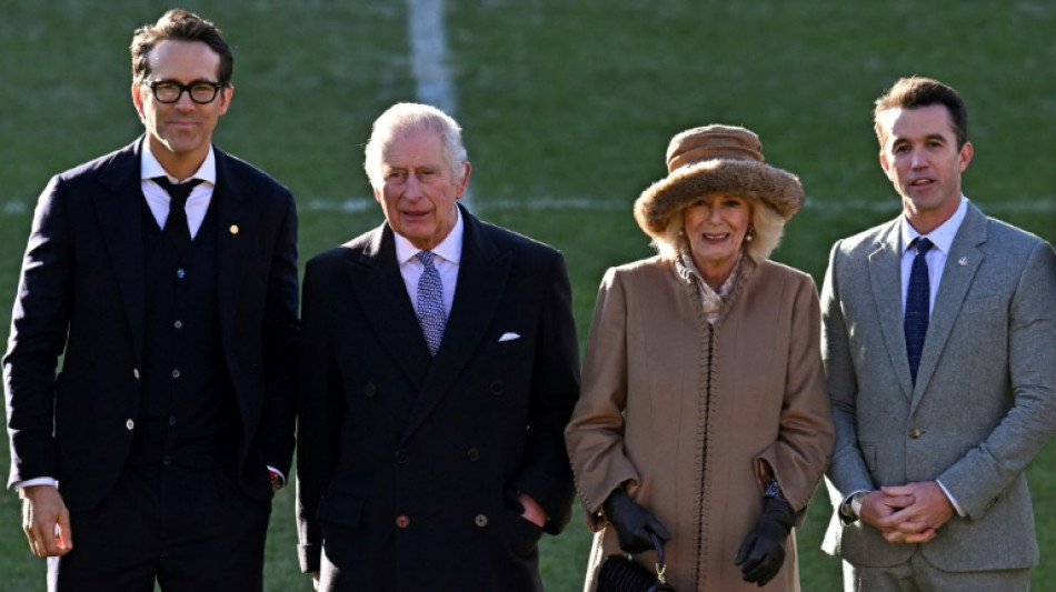 King Charles meets Wrexham football club's Hollywood owners