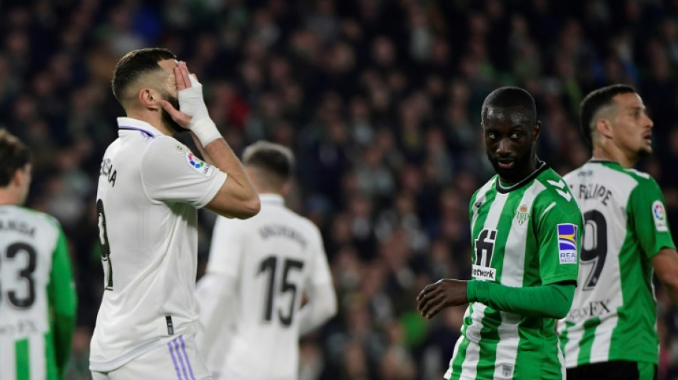Real Madrid title defence hopes dented with Betis draw