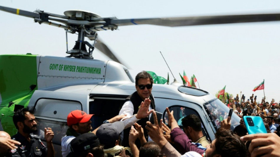 Pakistanischer Ex-Regierungschef Khan führt "langen Marsch" auf Islamabad an