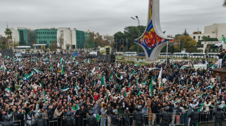 Tens of thousands celebrate as Syria marks one year since Assad's ouster