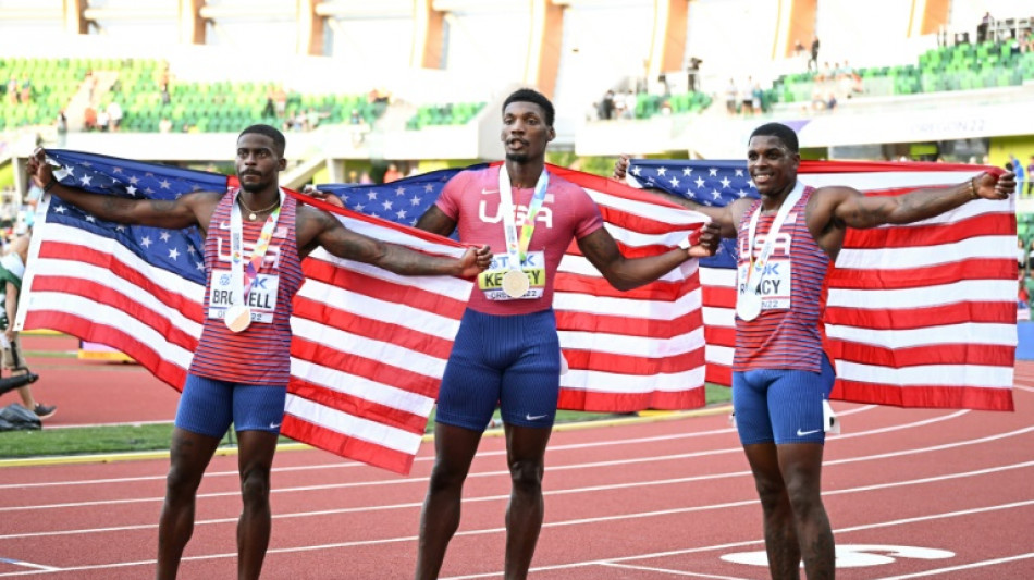 Athl&eacute;tisme: Fred Kerley m&egrave;ne un tripl&eacute; am&eacute;ricain sur 100 m