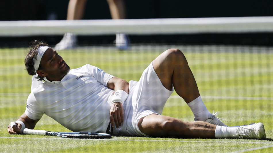 Wimbledon: Fognini sfiora l'impresa, Alcaraz vince in 5 set