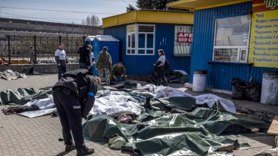 Internationales Entsetzen &uuml;ber Angriff mit 50 Toten auf Bahnhof in Kramatorsk