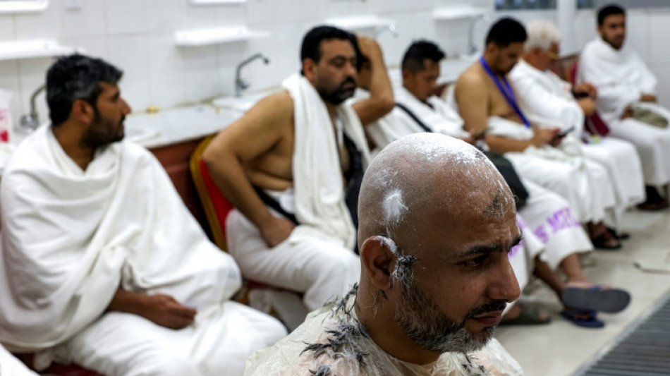 Inside Saudi's hajj-only barbershop, shaving thousands of heads in a day