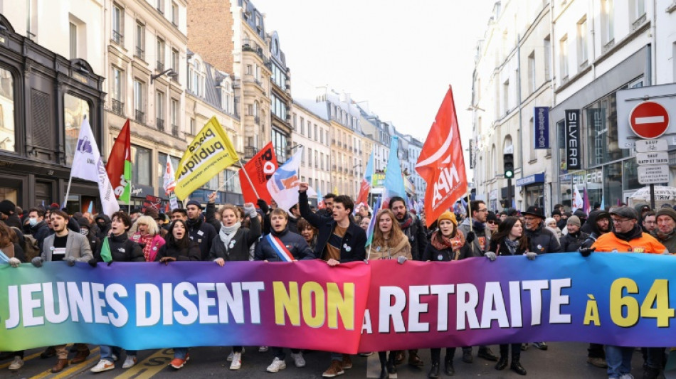 Zweiter großer Protesttag gegen umstrittene Rentenreform in Frankreich
