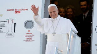 Pope celebrates giant Paris mass, flies to Lourdes