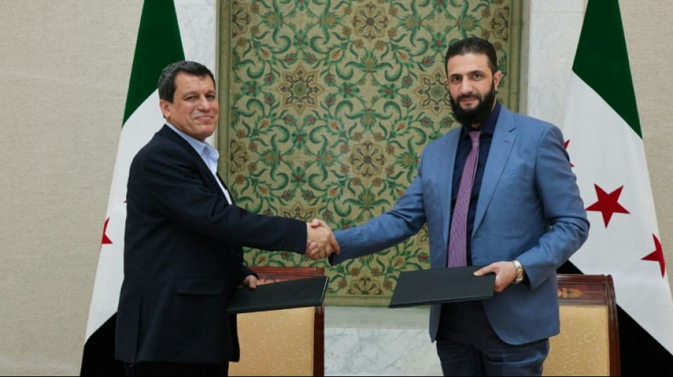 Syriens Pr&auml;sidentschaft verk&uuml;ndet Einigung mit Kurden &uuml;ber Integration von Institutionen