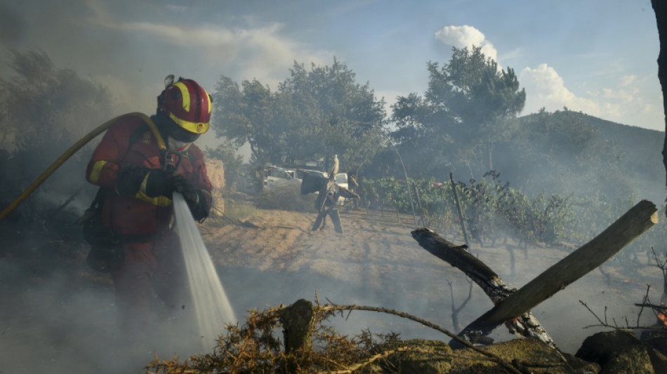 Spanische Feuerwehr kämpft gegen wiederaufgeflammten Waldbrand und neues Feuer