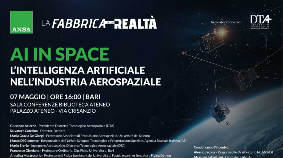 Da Bari nello spazio, Ia al servizio dell'industria aerospaziale