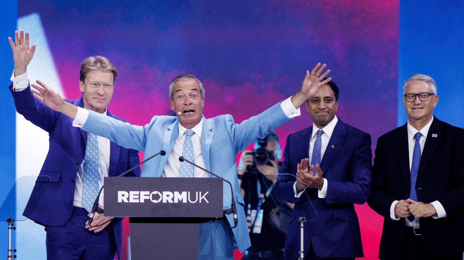Sondaggio Gb, i consensi per il partito di Farage ai minimi dal 2024