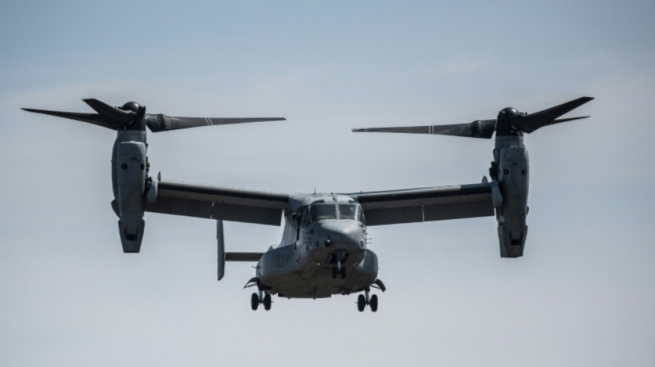 US military Osprey with 8 crew crashes off Japan