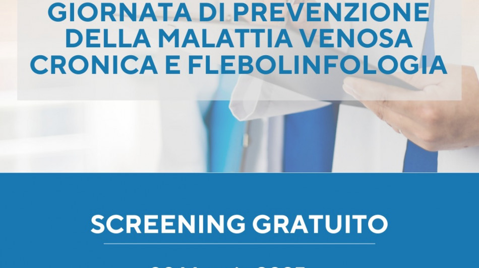 Flebolinfologia di precisione, a Roma screening gratuiti