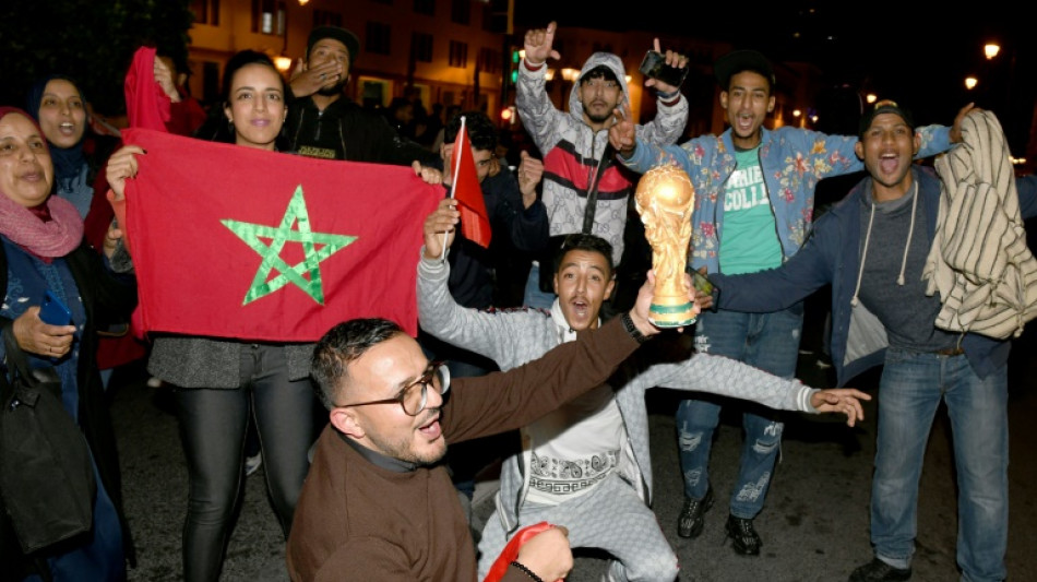 Moroccans celebrate 'historic' World Cup win over Spain