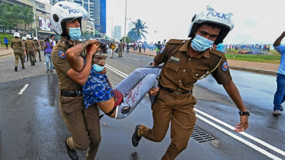 Dozens injured as Sri Lanka government supporters run riot
