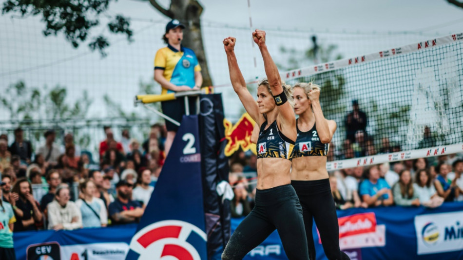 Beachvolleyball-EM: Ludwig/Lippmann st&uuml;rmen ins Halbfinale