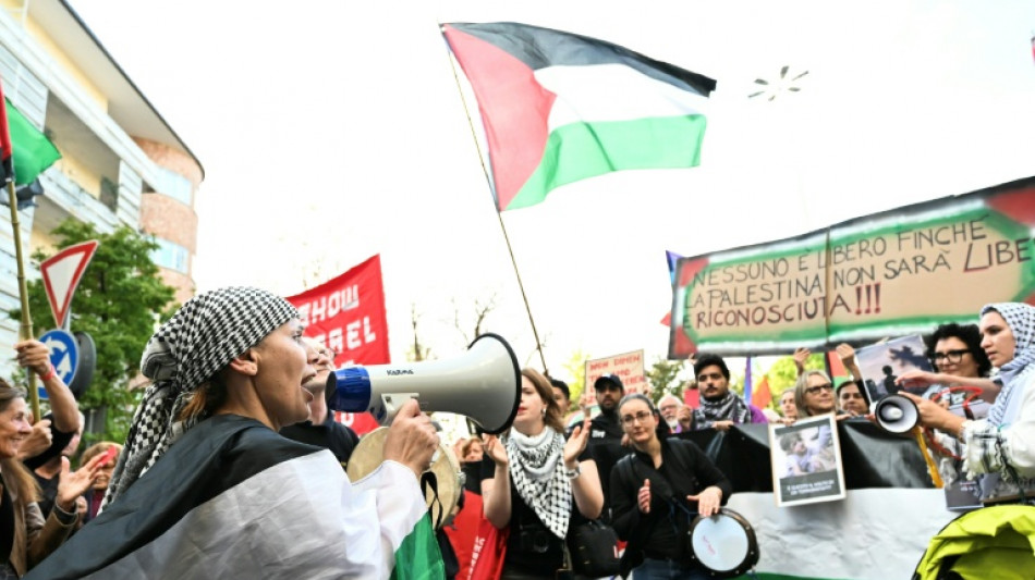 Manifesta&ccedil;&atilde;o pr&oacute;-palestina antes de jogo entre It&aacute;lia e Israel termina com incidentes
