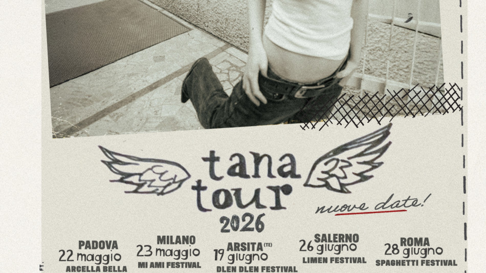 Angelica Bove, nuove date al Tana Tour 2026 in partenza il 22 maggio