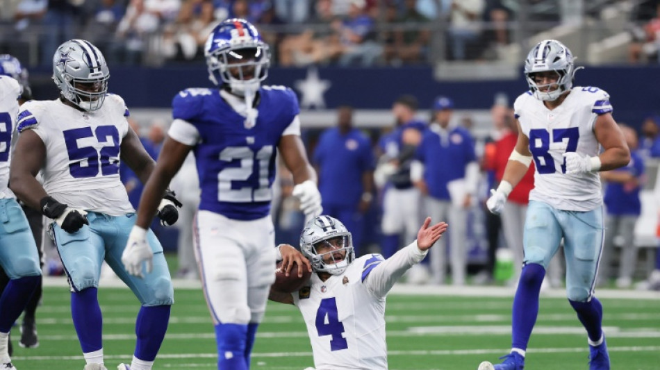 NFL Cowboys top Giants in overtime while Lions maul Bears