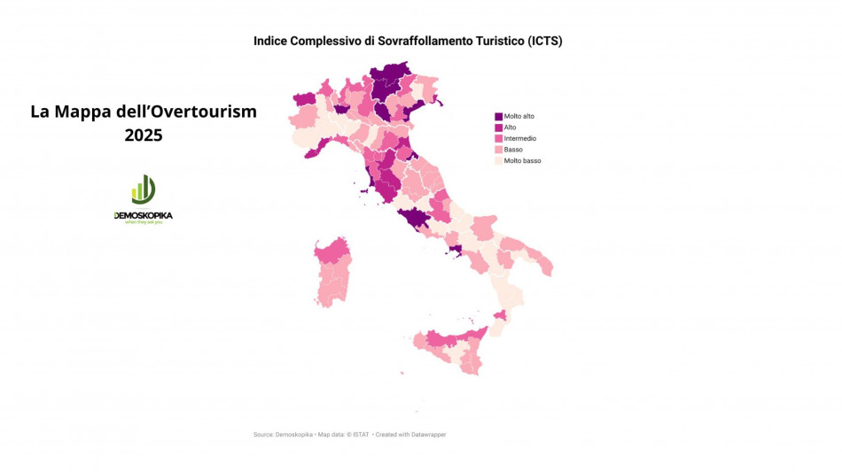 Overtourism, Rimini Venezia Bolzano le mete più esposte