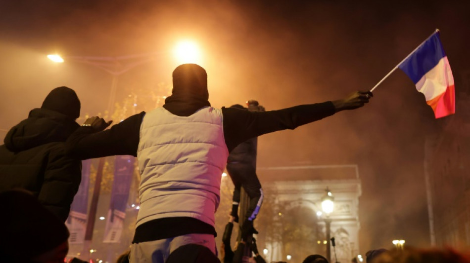 Jubilation on Paris Champs-Elysees after France makes World Cup final