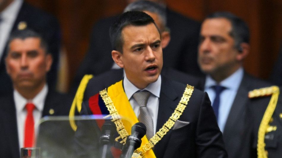 Ecuadors neuer Pr&auml;sident k&uuml;ndigt bei Amtsantritt Kampf gegen Gewalt und Armut an