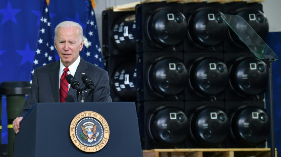 Biden tours anti-tank missile factory, urges billions for Ukraine