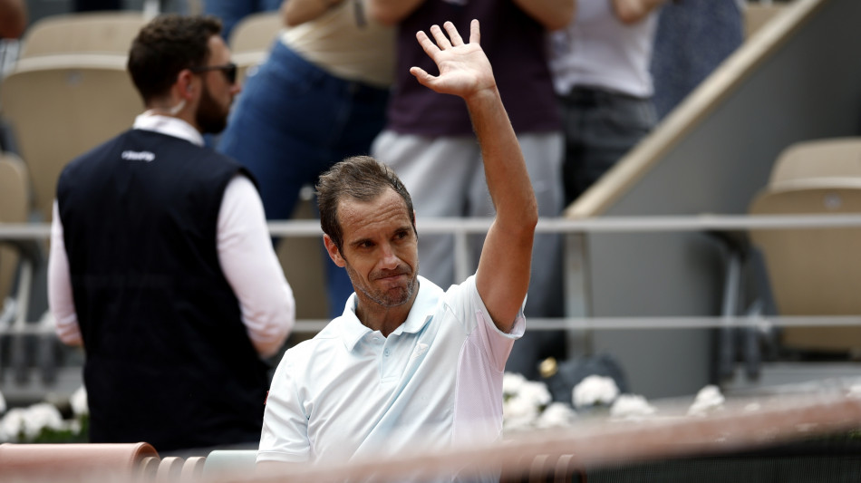 Roland Garros: l'ultima di Gasquet, Parigi gli rende omaggio