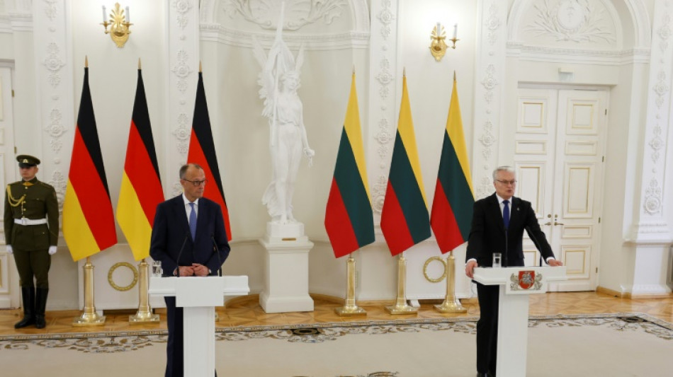 Merz warns of Russia threat in visit to NATO's eastern flank