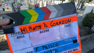 Peppe Iodice sul set per 'Mi batte il corazon' di Prisco
