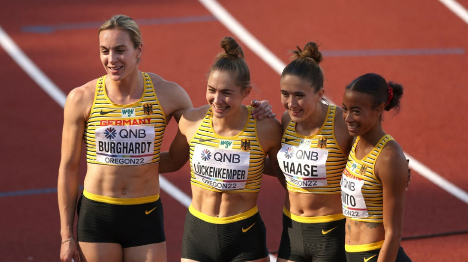 Bronze &uuml;ber 4x100: Frauenstaffel holt erste WM-Medaille