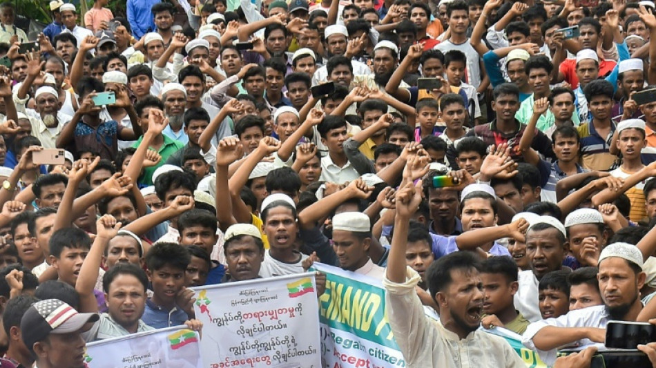 Thousands of Rohingya refugees in Bangladesh rally to 'go home'