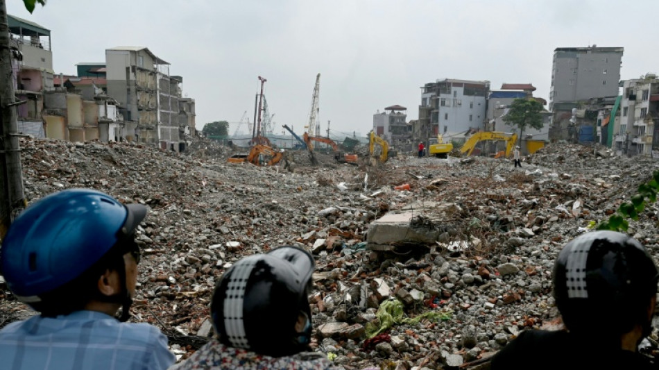 Lightning advance: swathes of Hanoi demolished for development