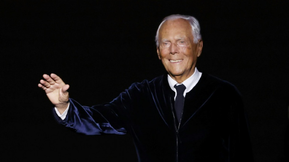 D&eacute;c&egrave;s du couturier italien Giorgio Armani &agrave; 91 ans (groupe)