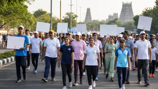 Madurai Students Join Walkathon Promoting Drug-Free Lives