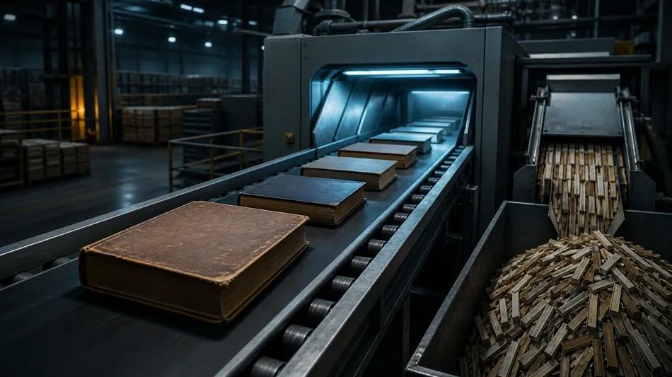 Bulk book purchases feed AI training through destructive scanning